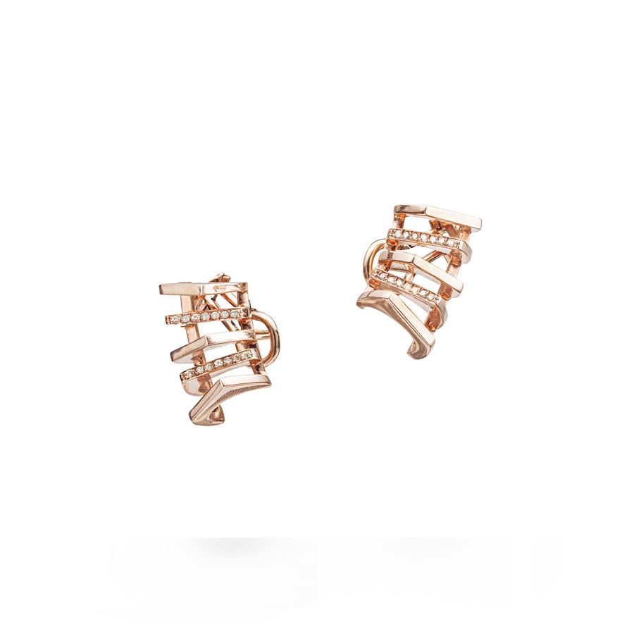 'Congiunzioni' 5 elements earrings CONGIUNZIONI | OR5 CONPAU9R CT 0,25